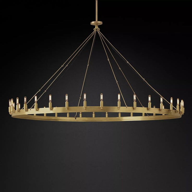 Camilo Vintage Filament Round Chandelier 73''D