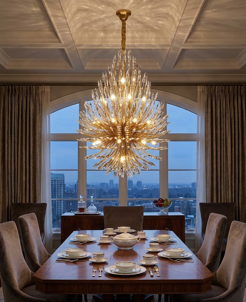 Elevating Luxury with the Lily Starburst Crystal Sputnik Chandelier