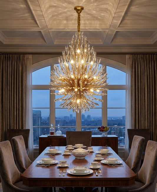 Elevating Luxury with the Lily Starburst Crystal Sputnik Chandelier