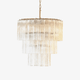 Tiered Tube Murano Glass Chandelier