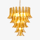 Murano Amber Lily Chandelier