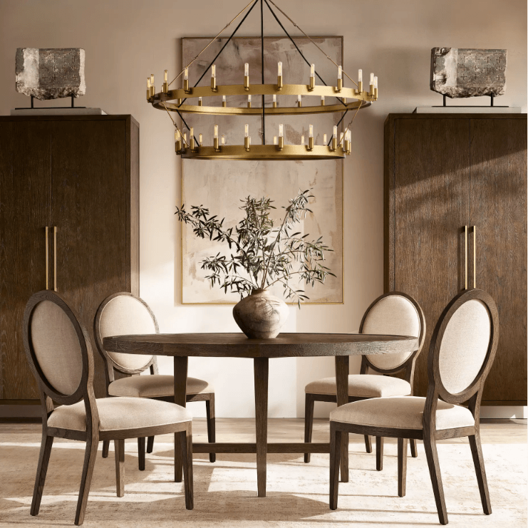 Camilo Vintage Filament 2-Tier Round Chandelier 50''D