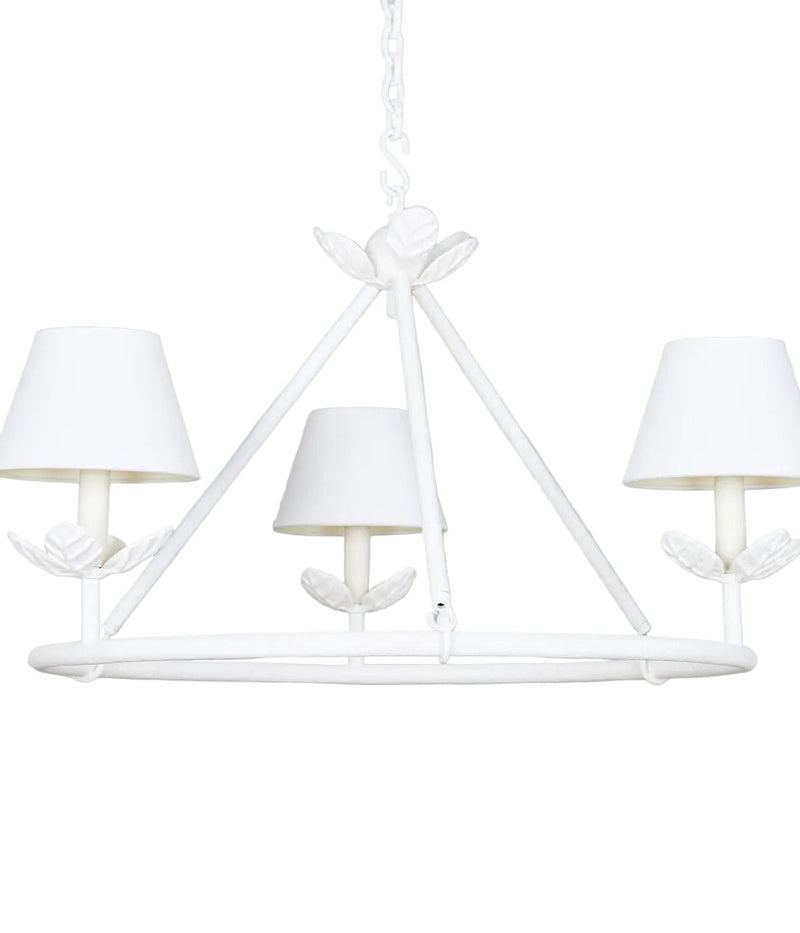 Montferrat Leaf Chandelier 3 Light