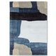 Product Title: Azure Drift Hand-Tufted NZ Wool & Viscose Abstract Art Rug