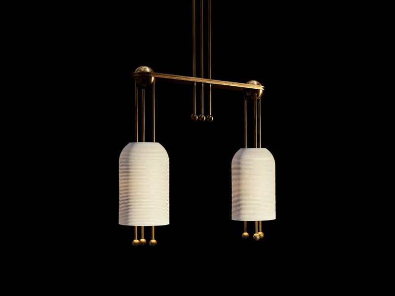 LANTERN 2 PENDANT W37” x D9"