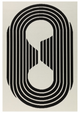 Infinite Loop Hand-Tufted New Zealand Wool Op-Art Rug