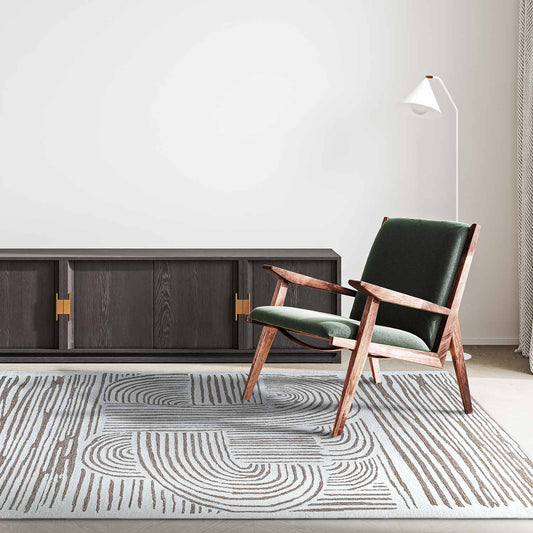 Luxe Fusion Hand-Tufted NZ Wool & Viscose Geometric Rug Collection