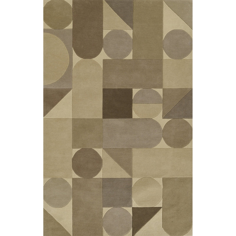 Geo-Harmony Hand-Tufted NZ Wool & Viscose Sculptural Rug