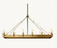 Camilo Vintage Candelabra Rectangle Chandelier 41''L