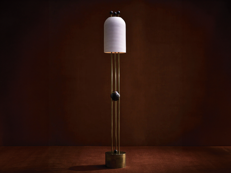 LANTERN FLOOR LAMP H66.75” x Ø9"