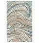 Interstellar Grid Hand-Tufted New Zealand Wool Sculptural Rug