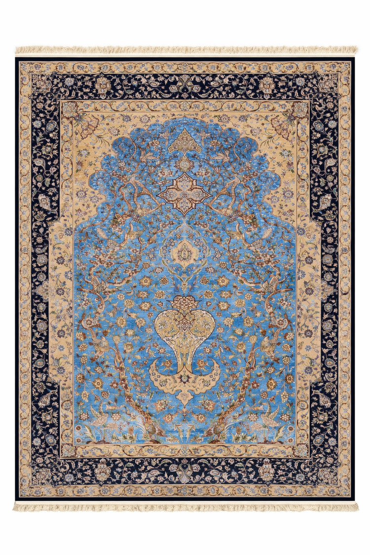 Kashmiri Silk Carpet