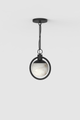 Trento Alabaster Flush Mount BLK