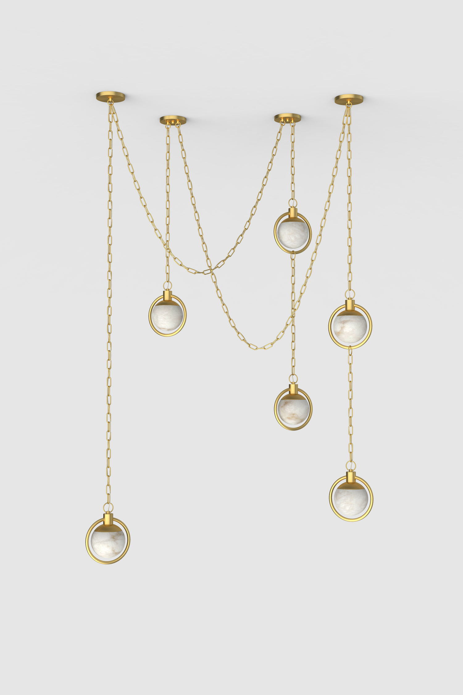 Trento Alabaster Chandelier 4 BB