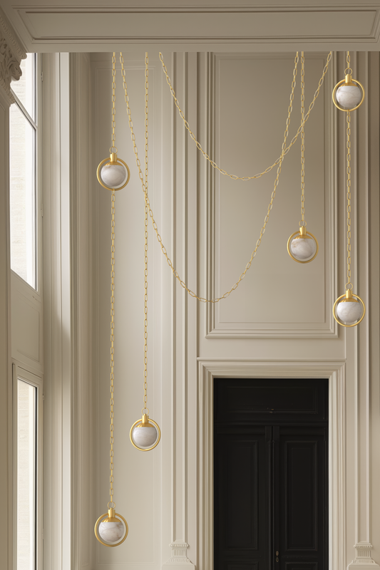 Trento Alabaster Chandelier 4 BB