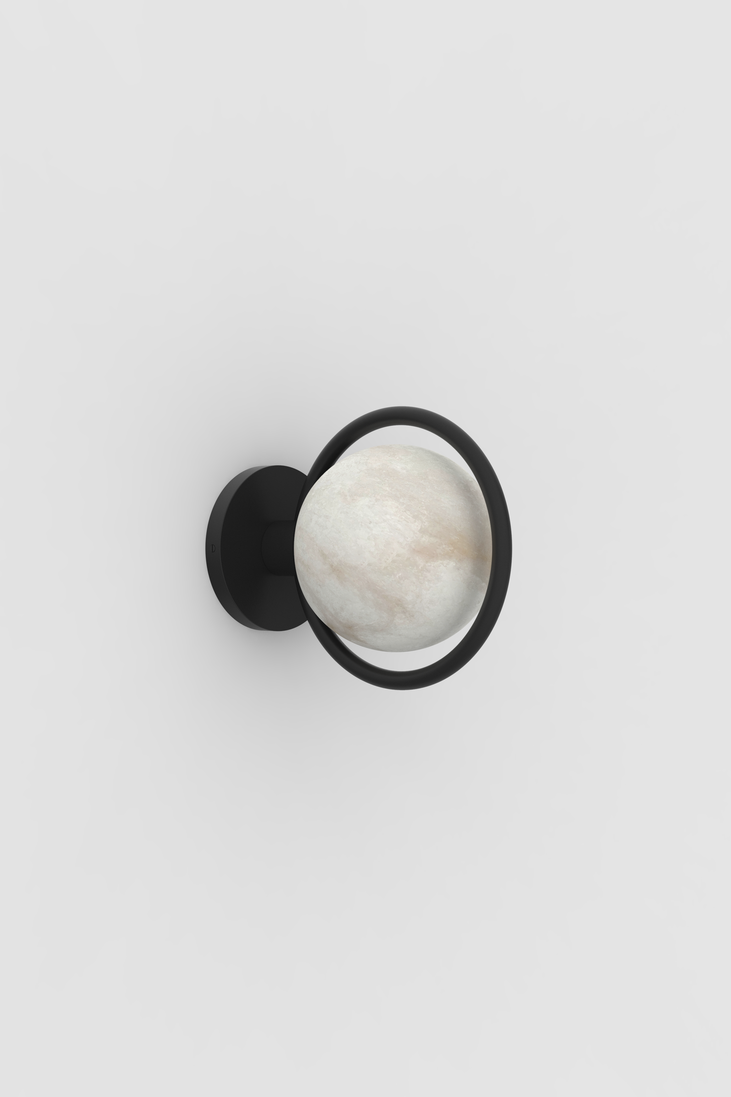 Trento Alabaster Sconce BLK