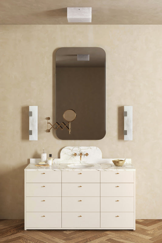 Ponti Alabaster Sconce 2C BN