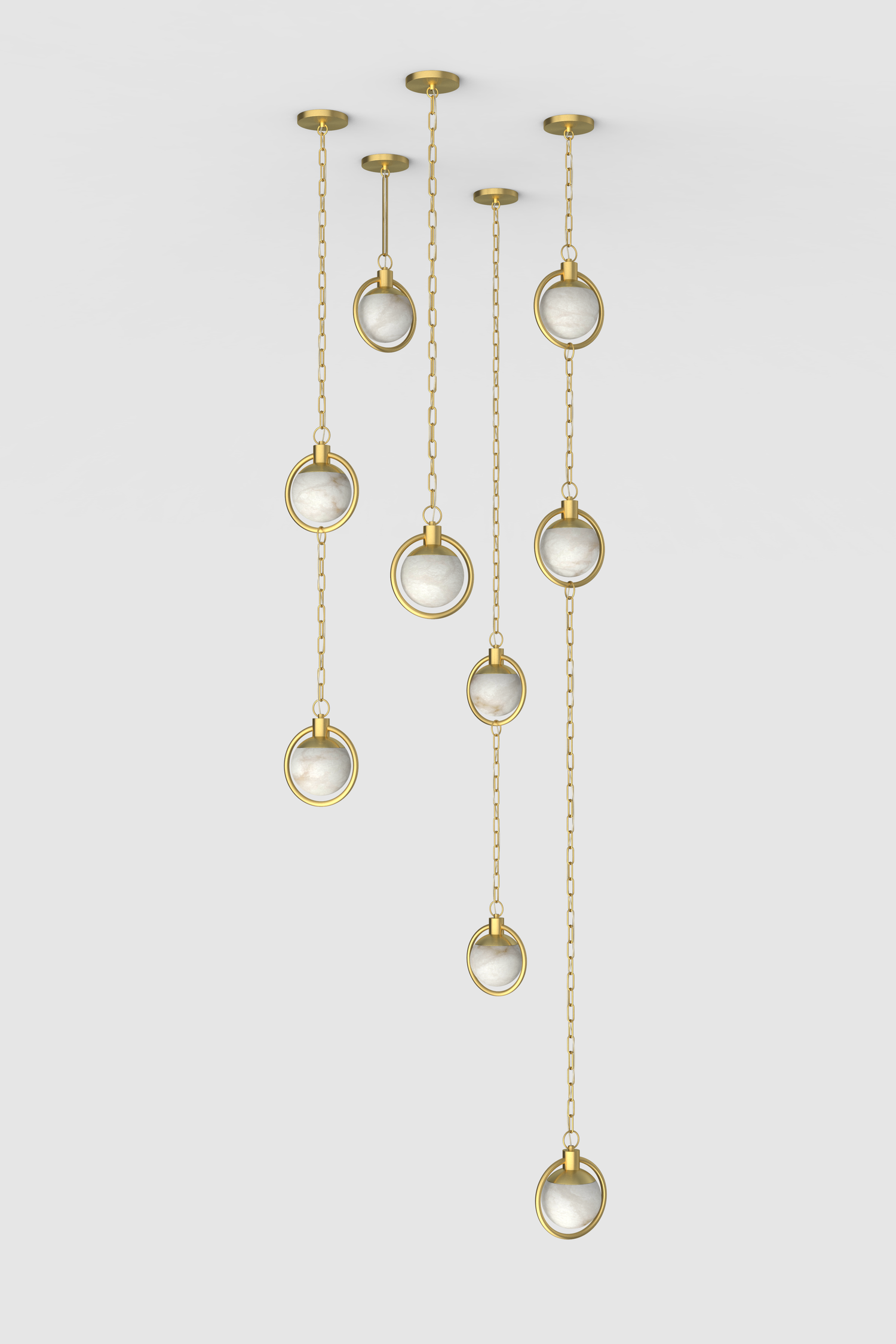 Trento Alabaster Chandelier 5 BB