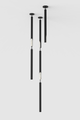 Siena Alabaster Chandelier V6 BLK