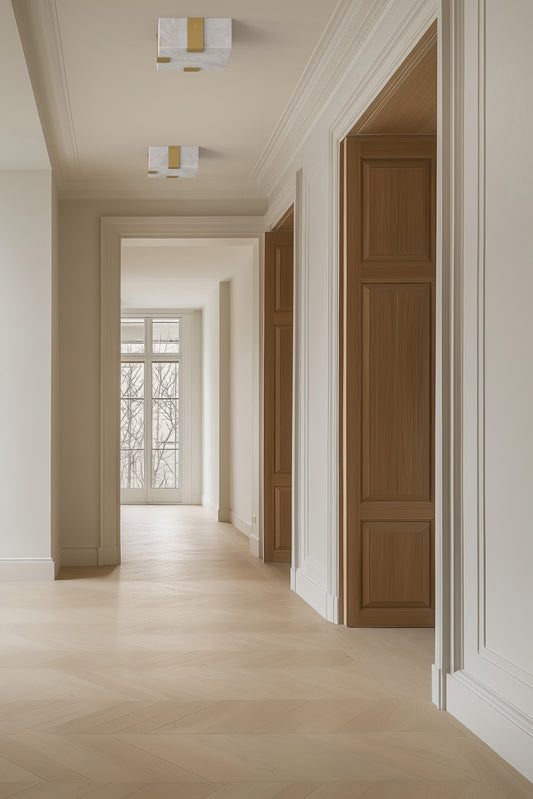 Ponti Alabaster Flush Mount 3C BB