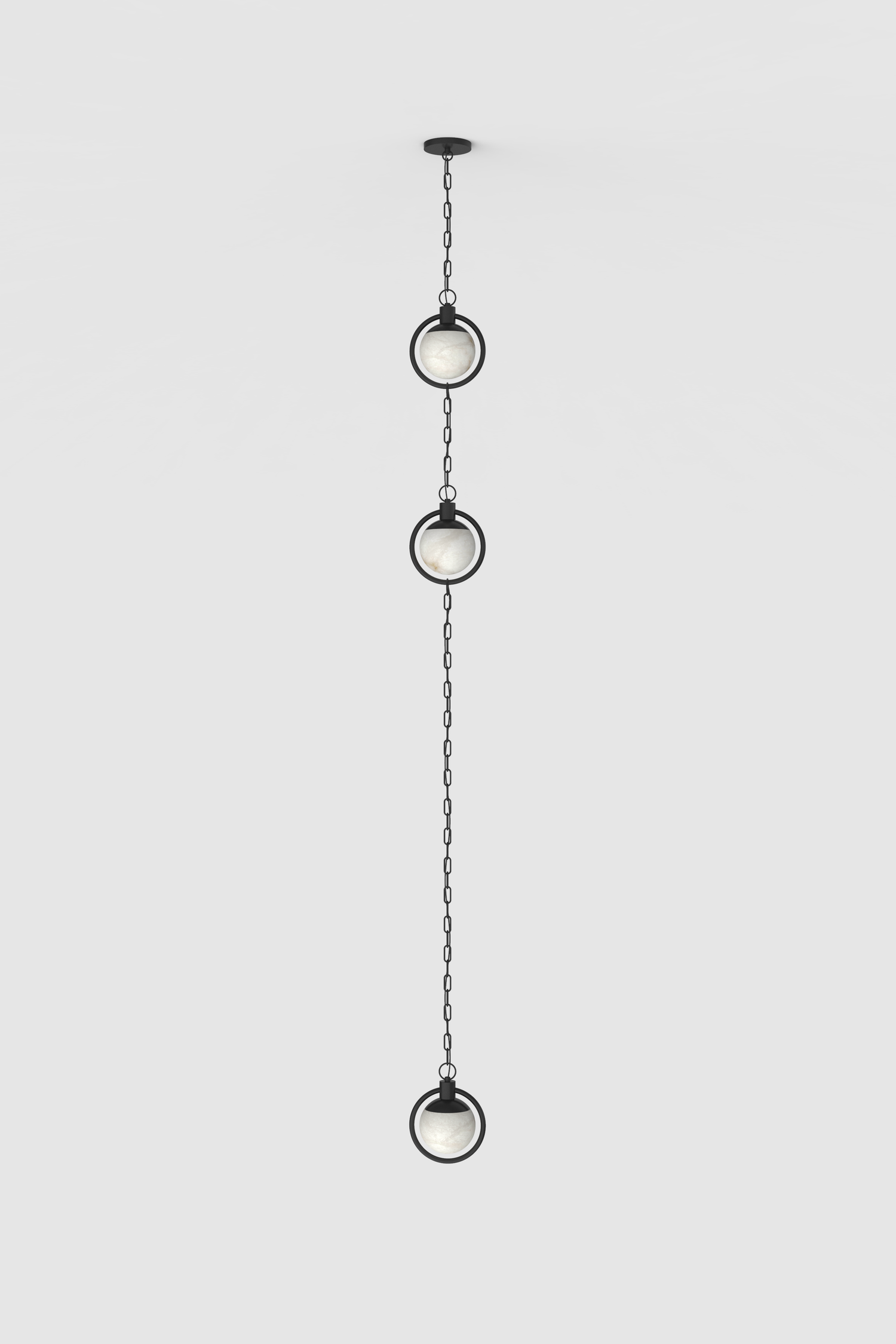 Trento Alabaster Pendant 3 BLK