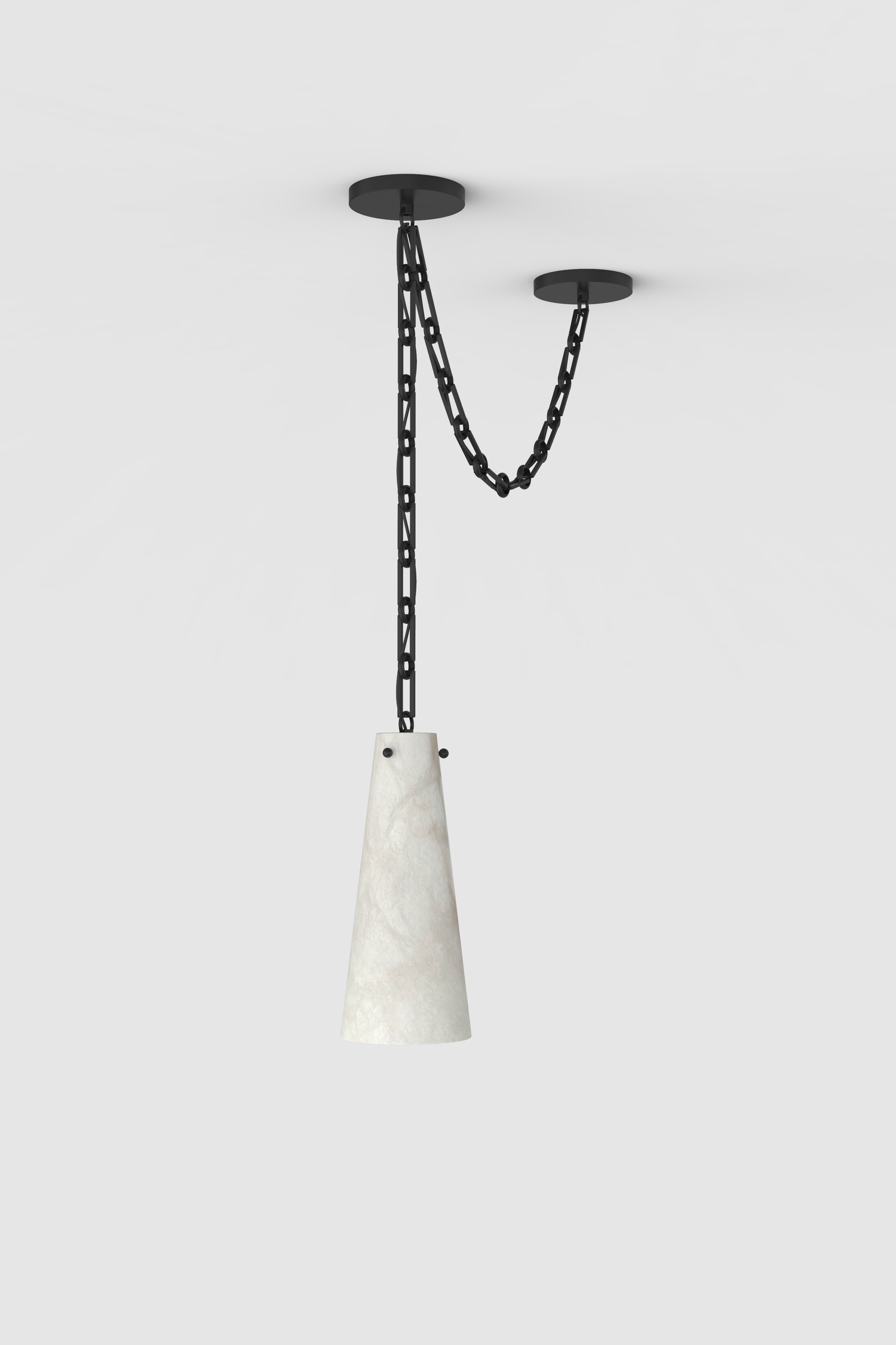 Lucca Alabaster Pendant 1S BLK