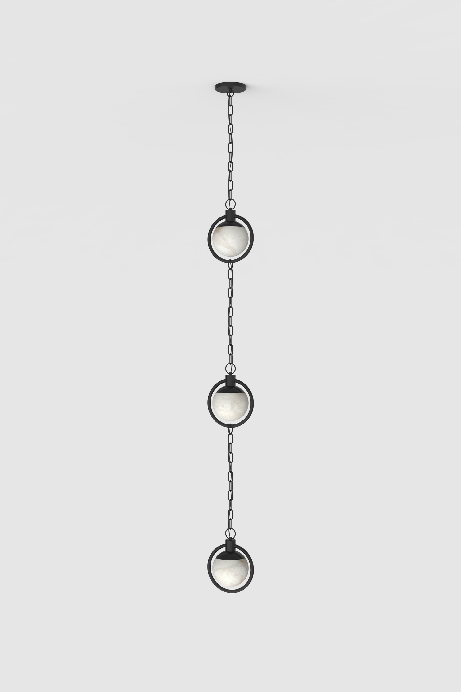 Trento Alabaster Pendant 1 BLK