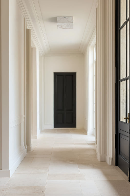 Ponti Alabaster Flush Mount BLK