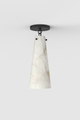 Lucca Alabaster Flush Mount BLK
