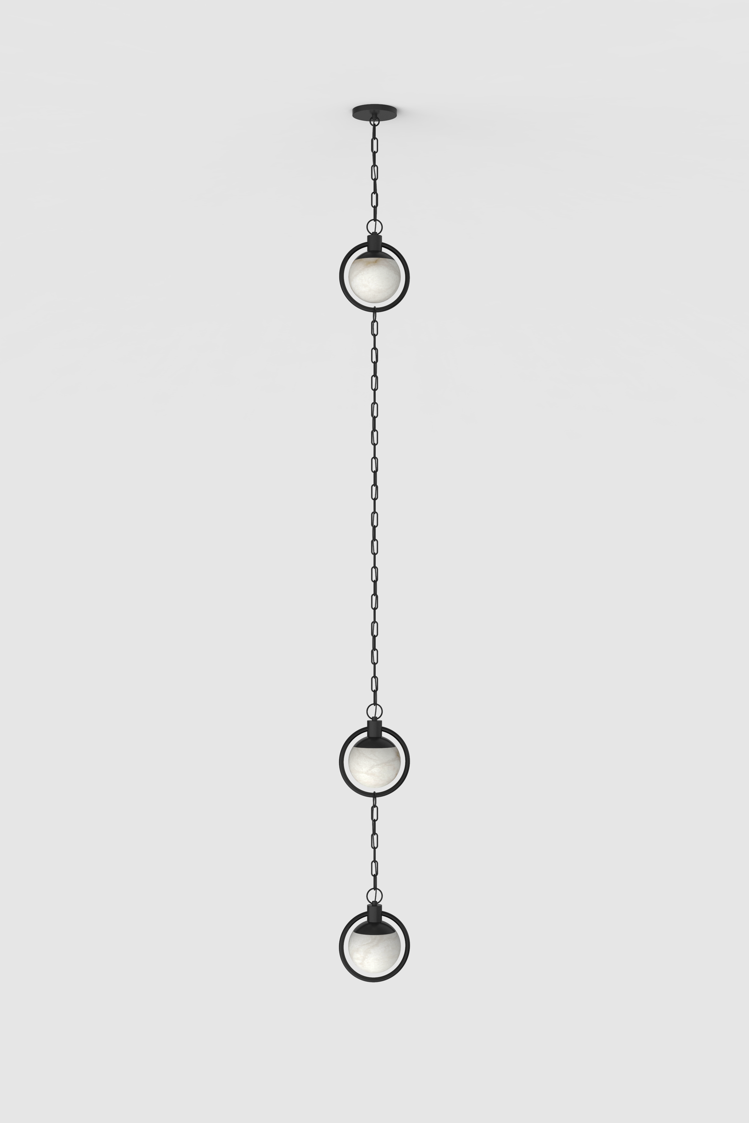 Trento Alabaster Pendant 2 BLK