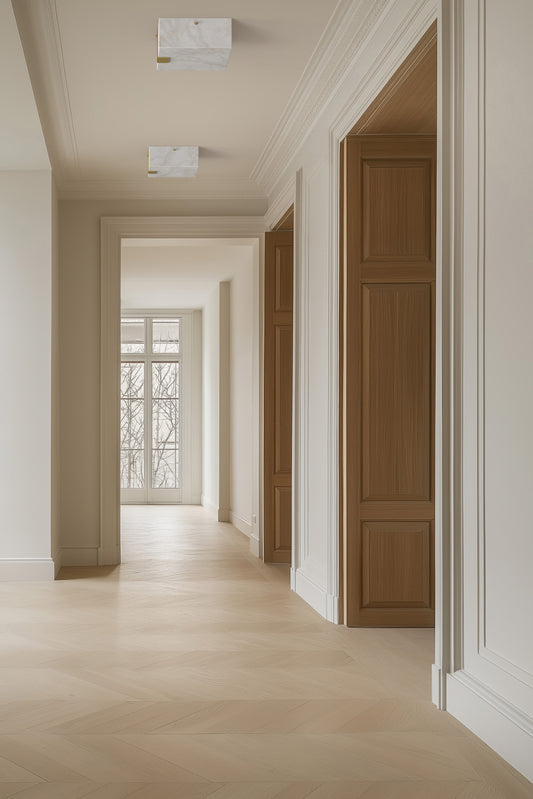 Ponti Alabaster Flush Mount 1C BB