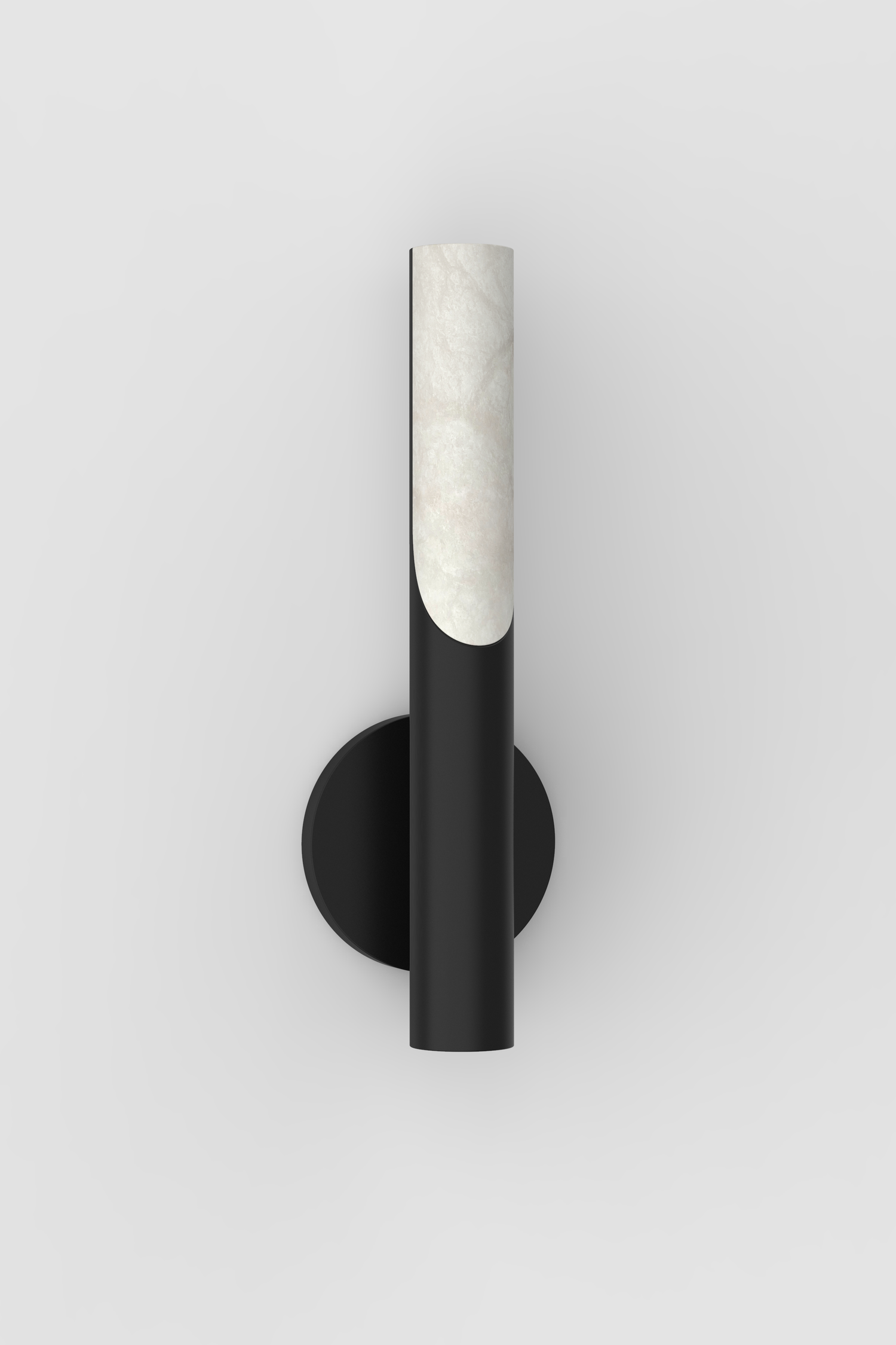Siena Alabaster Sconce BLK