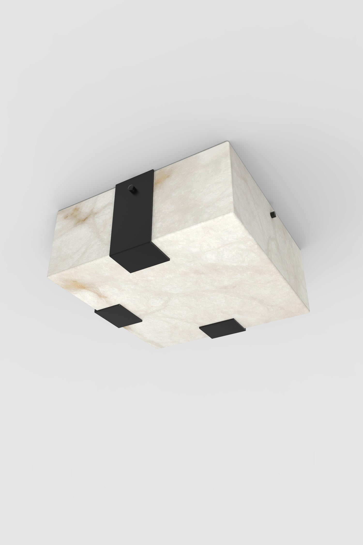 Ponti Alabaster Flush Mount 3C BLK