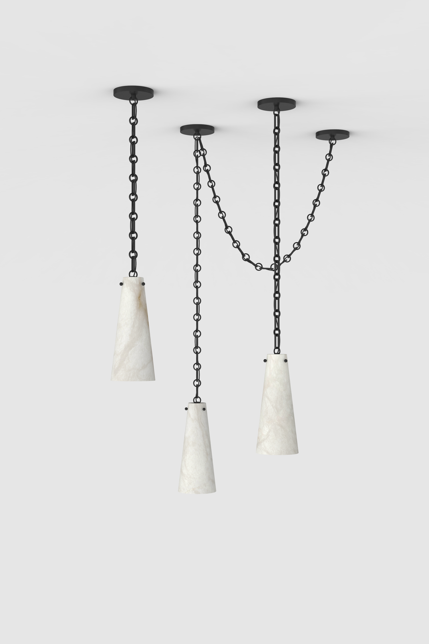 Lucca Alabaster Chandelier 3 BLK