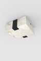 Ponti Alabaster Flush Mount 2C BLK