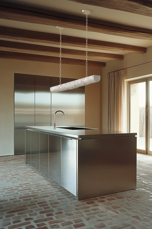 Nova Alabaster Chandelier BN