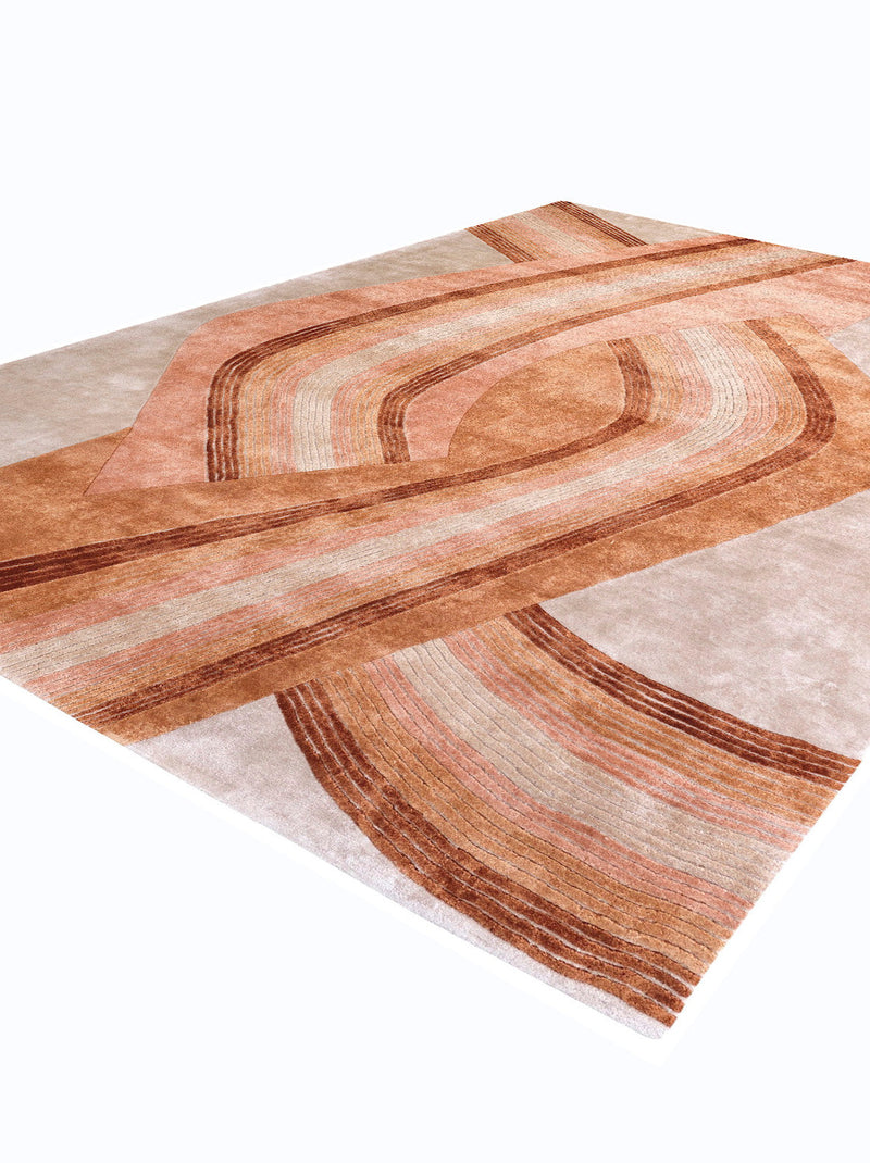 Luminous Geometric: Hand-Tufted NZ Wool & Viscose Statement Rugs