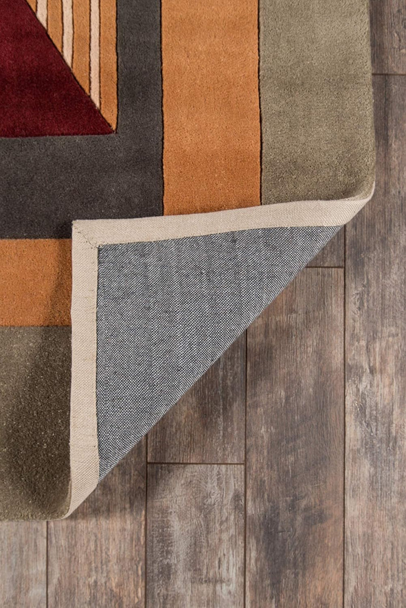Bauhaus Geometry Hand-Tufted NZ Wool & Viscose Art Rug