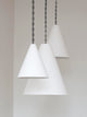 PLASTER CONE HANGING LIGHT