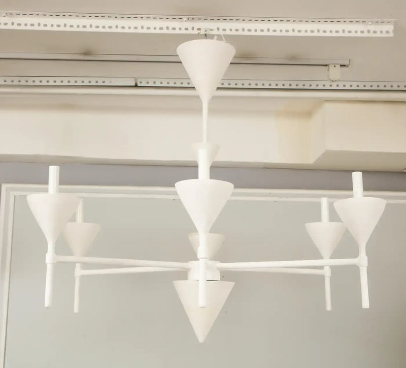 Custom Plaster Gaston Six-Arm Chandelier/ Fixture