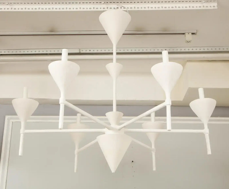 Custom Plaster Gaston Six-Arm Chandelier/ Fixture