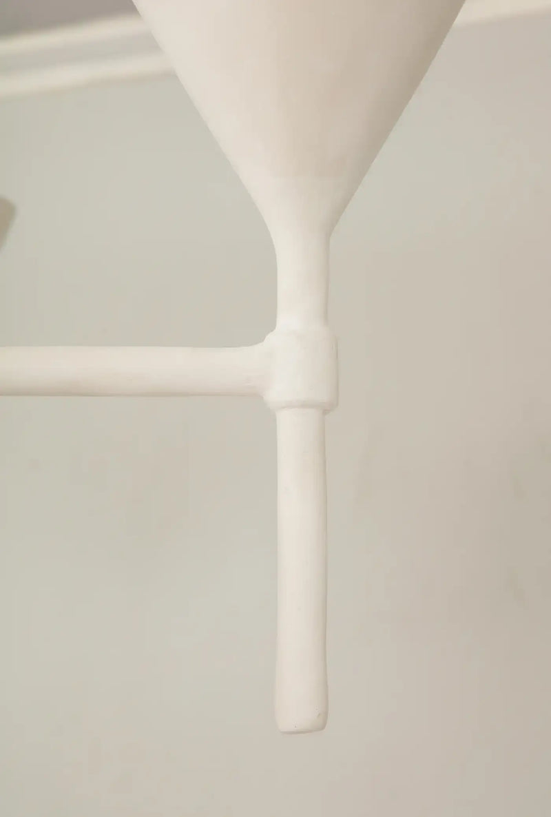 Custom Plaster Gaston Six-Arm Chandelier/ Fixture