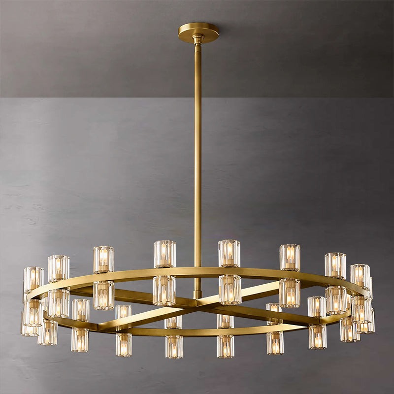 Industrial Round Crystal Chandelier30D