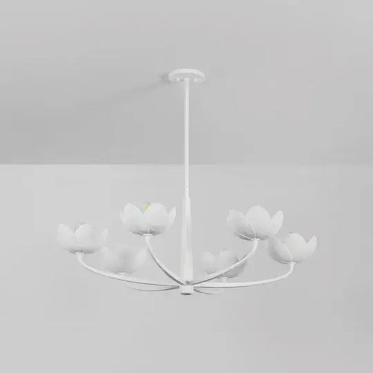 Arcata 6-Light Chandelier Gesso White