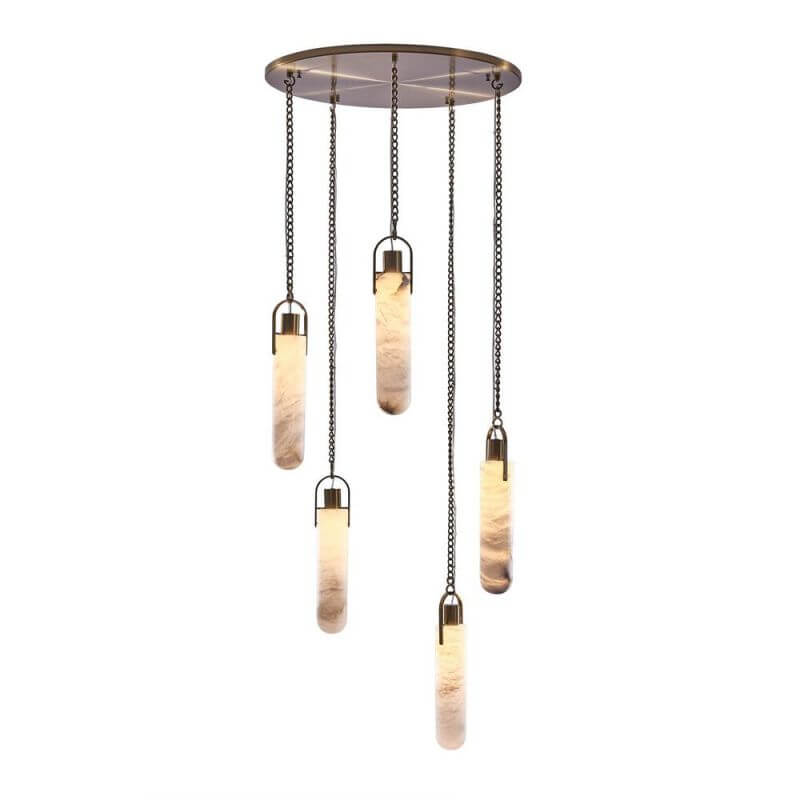 Della Flint 5-Light Round Chandelier