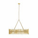 Althely 10 Lights Rectangle Pendant Chandelier
