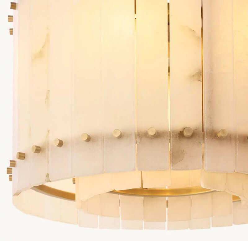 Aurelius Alabaster Round Chandelier 37''