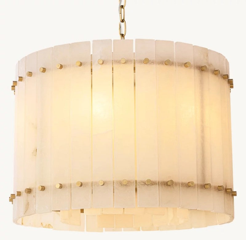 Aurelius Alabaster Round Chandelier 22''