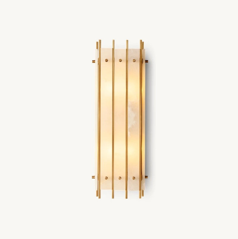 Aurelius Alabaster Rectangular Wall Sconce 25''