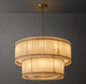 Aurelius Alabaster Round 2-Tiered Chandelier 48''